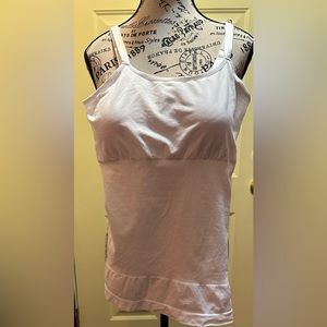 Nautica white control top cami; L; like new